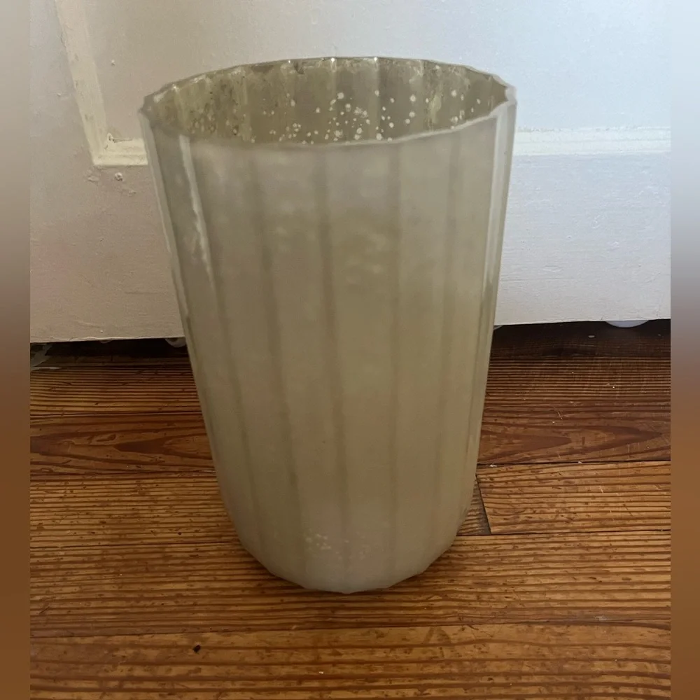 Crate & Barrel Hurricane Glass Candle Holder